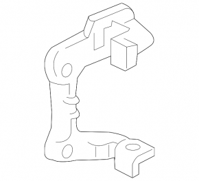 Rear left brake caliper bracket for Jaguar F-Pace X761 17-25 for 325/19mm