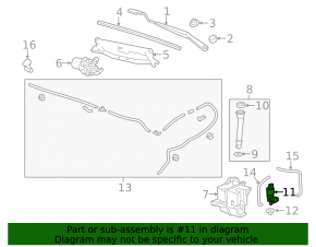 13-19 Buick Encore Windshield Washer Motor