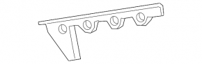 Rear bumper mount on the right fender for Chevrolet Equinox 18-24 Mexico built