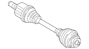 Front right axle shaft BMW X1 F48 16-19 AWD