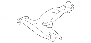 Lower front left control arm for Toyota Corolla 14-19