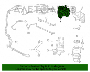 Power Steering Pump Chrysler 200 11-14 2.4 6-speed