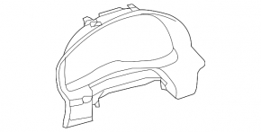 The instrument panel cover for the Lexus ES300h ES350 13-18 is black and the mount is broken.