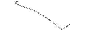 Rear hood seal Subaru Impreza WRX GH 08-14 on the wiper grille