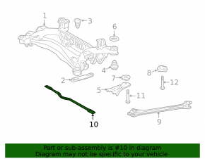 Rear Subframe Strut Lexus GS350 GS430 GS450h 06-11