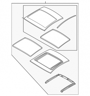 Roof metal VW Beetle 12-19 for panorama