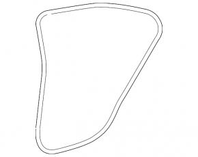Rear right door seal for Lexus ES300h ES350 13-18
