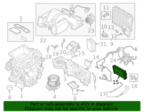 BMW X5 G05 19-24 Heater Radiator