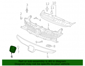 Honda Insight 19-22 Grille Emblem