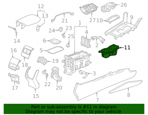 Honda Accord 18-22 Center Console Cup Holders