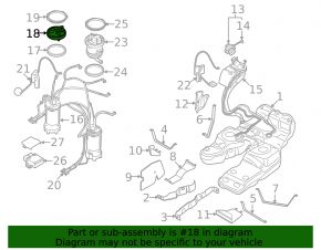 Fuel tank flange with pressure regulator Audi Q7 4L 10-15