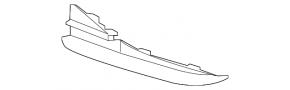 Right lower front bumper grille for Audi Q3 F3 19-24 black