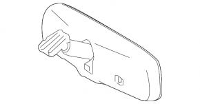 Auto-dimming interior mirror for Toyota Camry V55 15-17 USA
