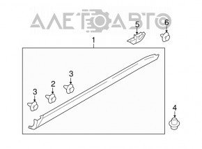 Left threshold Subaru b9 Tribeca 06-07