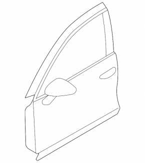 Bare front right door Porsche Cayenne 958 11-17