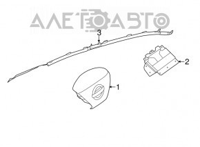 Airbag airbag side curtain right Nissan Sentra 13-15 prerest