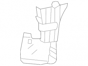 Front bumper bracket right Mercedes W166 ML 12-15 AMG pkg