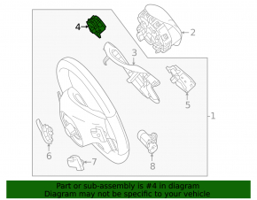 Steering wheel control buttons right Mercedes GLS-class X166 13-16
