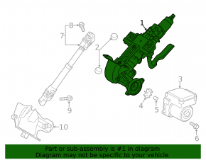 Steering column EPS Mazda 3 14-18 BM automatic transmission