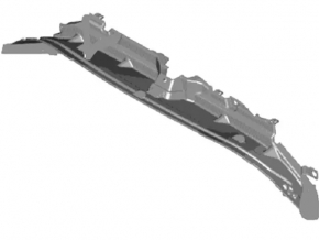 Upper radiator deflector Ford Fiesta 14-19 1.6