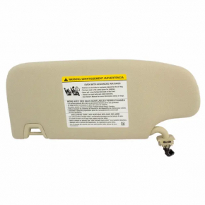 Right visor Ford Fusion mk5 13-20 beige, without hook, without plug