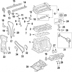 Cylinder head assembly Ford C-max MK2 13-18