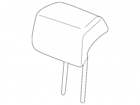 Headrest rear center Lincoln MKZ 13-16 leather beige
