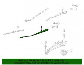 Wiper arm right Ford Escape MK4 20-24