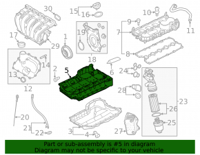 Oil pan for VW Beetle 12-14 2.5 CBUA