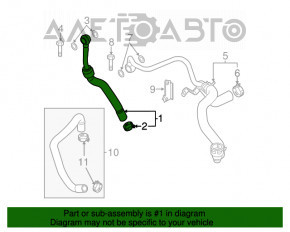Cooling pipe intake Mini Cooper Clubman R55 07-14 1.6 turbo