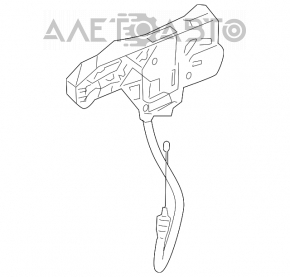 Mercedes W221 front right door handle mechanism