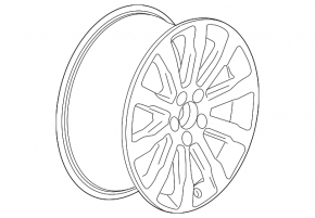 Wheel disk R17 x 8J ET42 5*115 Cadillac ATS 13- chrome, curb