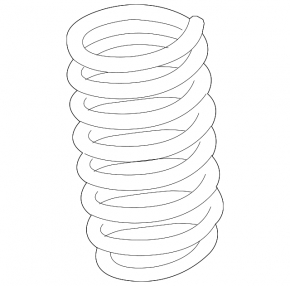 Front left spring BMW 5 F10 12-16 2.0T RWD