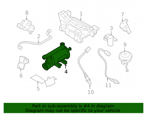 Fuel canister filter for Hyundai Sonata 11-15