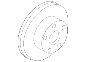 Front left brake disc Nissan Pathfinder 13-20