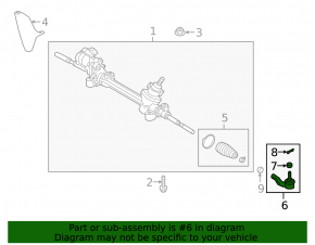 Steering tip left Toyota Avalon 19- CTR