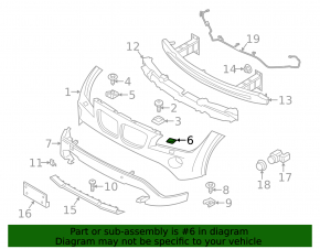BMW X1 E84 13-15 Headlight Washer Cap (2 pcs)