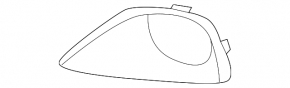 Left fog light frame for BMW X2 F39 18-23
