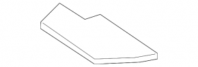 Trunk floor left Lexus RX350L RX450hL 18-22 long black