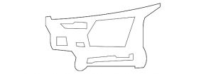 Front bumper mount left wing VW Golf 10-14