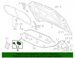 VW Beetle 12-19 Hood Lock