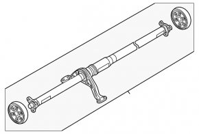 Driveshaft driveshaft VW Taos 22-25