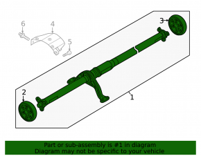Driveshaft driveshaft VW Taos 22-25