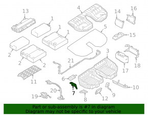 Right upper battery bracket for BMW 3 G20 21-25 plug-in