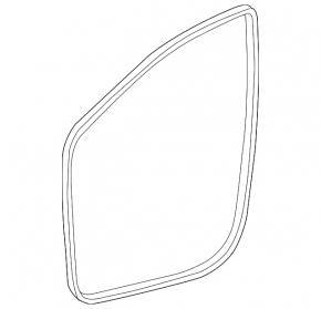 Front right door seal for Toyota Sienna 11-14, gray