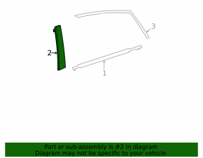 Toyota Prius V 12-17 right rear side door trim