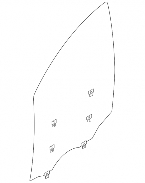 Front left door glass for a 2014 Nissan Maxima