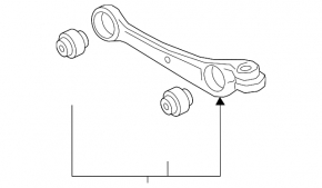 Lower control arm, front right, Audi Q5 80A 18-24 3.0T