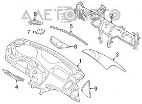 Under-torpedo pipe reinforcement Kia Optima 11-15