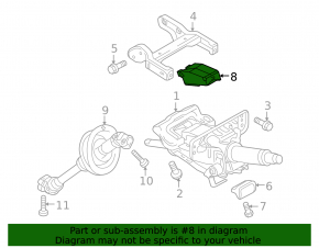 Steering column lock for Audi A5 13-16